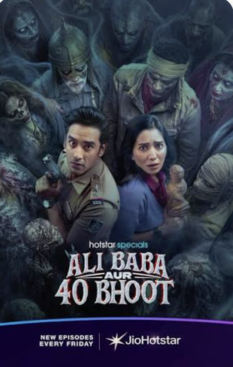Original OTTClock editorial artwork for Ali Baba Aur 40 Bhoot poster
