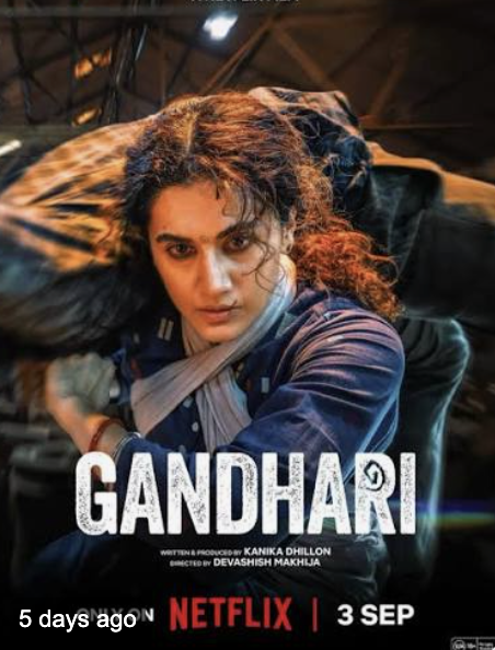 Original OTTClock editorial artwork for Gandhari poster