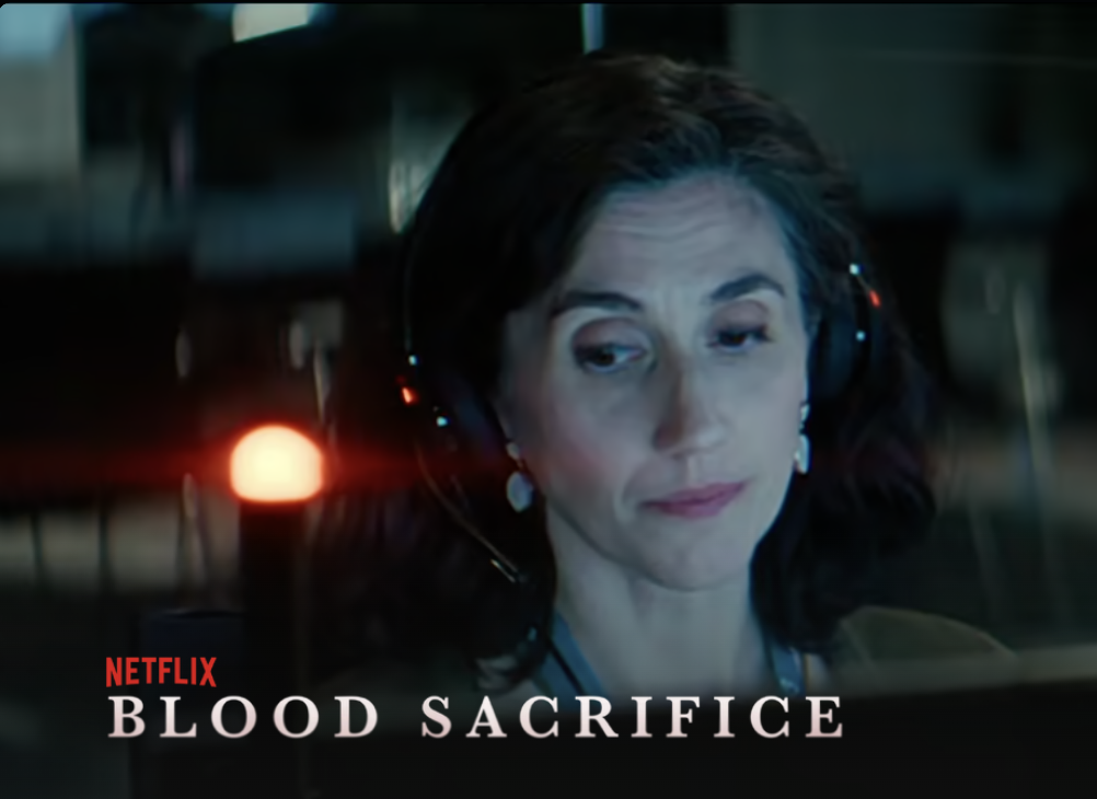 Original OTTClock editorial artwork for Blood Sacrifice poster