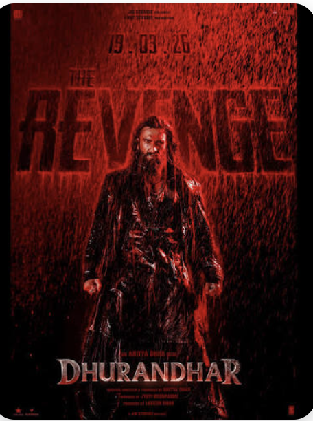 Original OTTClock editorial artwork for Dhurandhar: The Revenge poster